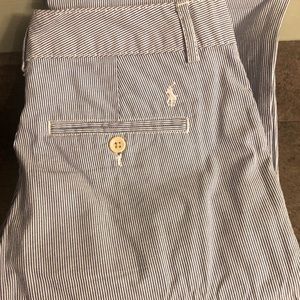 Polo blue and white pinstripe boys pant